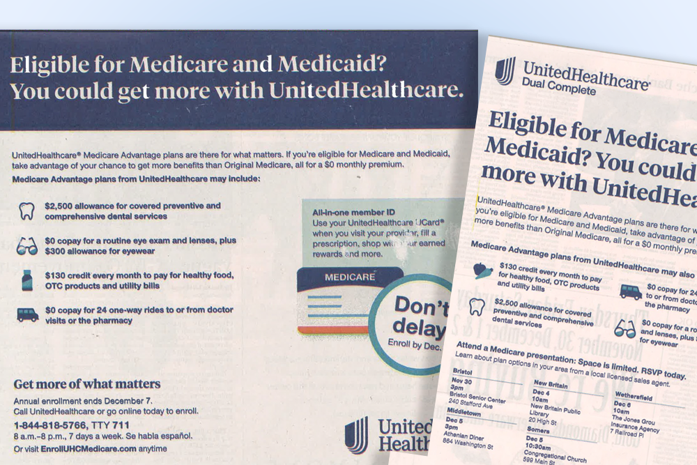 CMS, FTC called on to stop UnitedHealth Medicare Advantage ads Modern